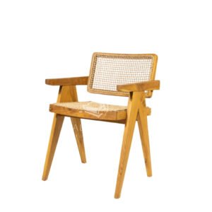 a chair with arm